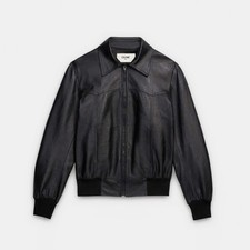 Celine Leather Jacket In Large