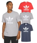 adidas Originals Mens Trefoil Logo T-Shirt  S-2XL sport gym casual navy grey red