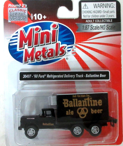 MINI METAL 30497 - 60 FORD CAMIÓN DE REPARTO REFRIGERADO CERVEZA BALLANTINE NUEVO | Zustand: New