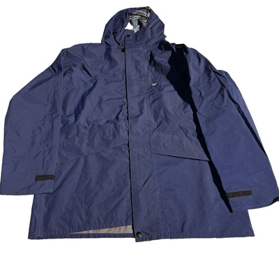 Gore-Tex Fabrics Tornado Jacke Blau Vintage 90s Regenmantel Herren Medium & Large