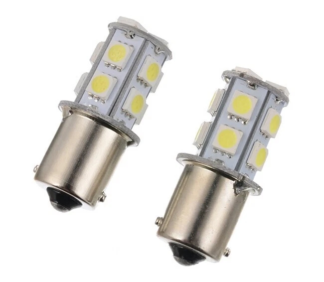 2 Stück 24V 1156 BA15S 13 SMD LED Weiß Auto Stand Brems Rücklicht KFZ - Bild 2 von 4