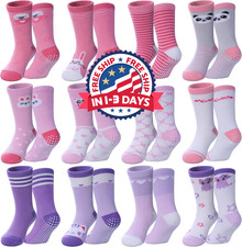 Calcetines ninos pequenos set 12 pares con suela antideslizante edades 1 a 10