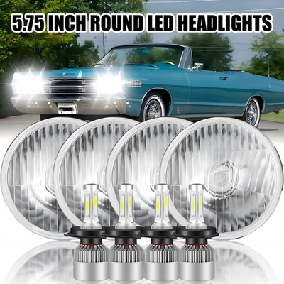 #ad For Mercury Cougar 1967 76 Monterey Comet 5.75quot; LED Headlights Hi Lo 4PCS $60.19