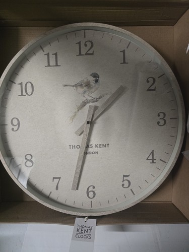 Orologio da parete Thomas Kent Clocks, Crofter Marsh Tit 16 pollici prezzo consigliato £ 90 nuovo imballato