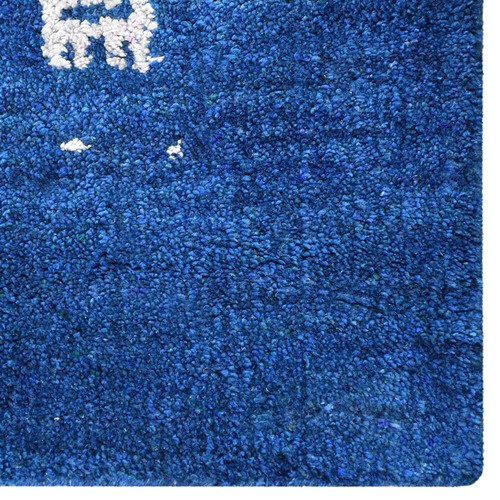 Eco-Friendly Hand Knotted Loom Silk Mix Area Rug Contemporary Blue BBLSM585 - Picture 39 of 108