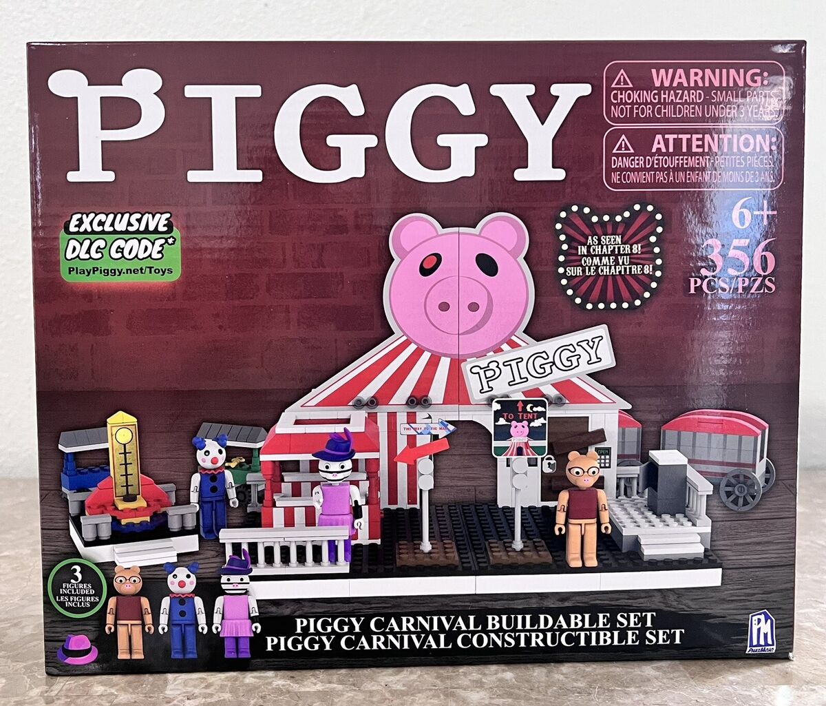 Piggy Roblox Carnival Buildable Building Set w/ Figures & DLC Code 356 Pcs  New