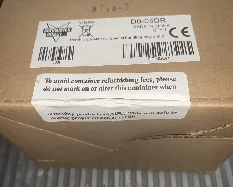 Automation Direct D0-05-DR - **NEW UNOPEN** PLC Unit / 120VAC PWR /6 In /6 Out - Image 2 of 4