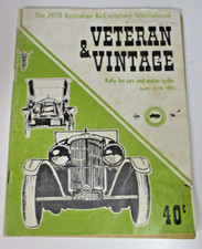 Veteran & Vintage 1970, Rally for Cars and Motor Cycles April 4-18 - Magazine