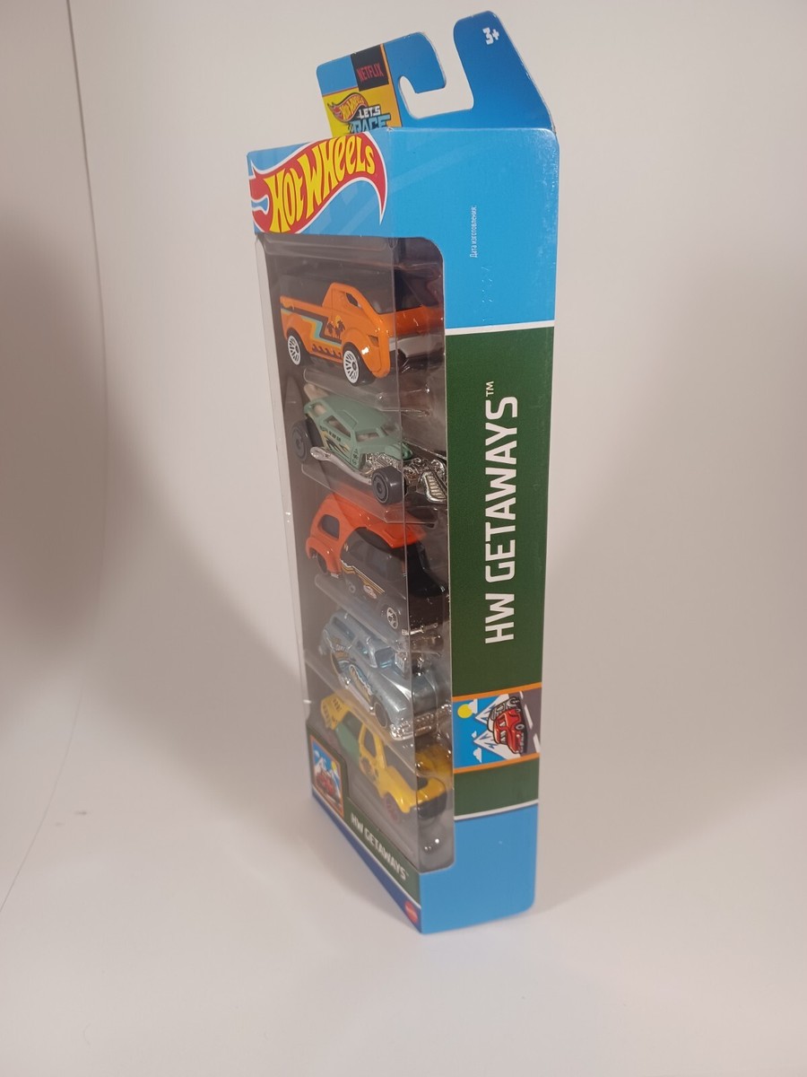 2024 Hot Wheels 5 Pack - HW Getaways Let's Race Netflix RV There