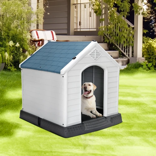 28 Zoll/32 Zoll H Outdoor Hundehaus wetterfest Tierheim Hundeheuche 4 Farben - Bild 3 von 73