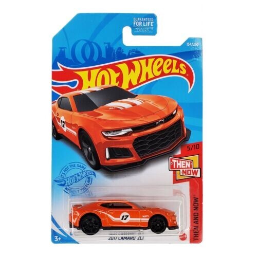 HOT WHEELS 2017 Camaro ZL1 Orange Car HW Then and Now Chevy Chevrolet GTB32
