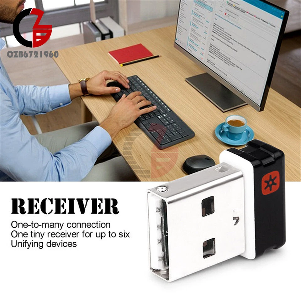 Unifying Receiver 1 to 6 Devices USB Wireless Keyboard Dongle Mouse - Image 4 of 4