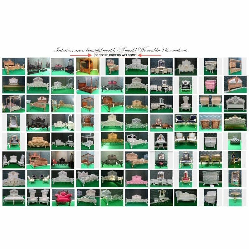 Reino Unido Super King talla GRIS Queen Anne estilo Hancraftado cuatro carteles cama alfiler caoba Foto 3 de 4