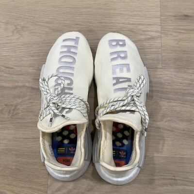 Rare Adidas NMD Hu Trail x Pharrell Now Is Her Time Cream White