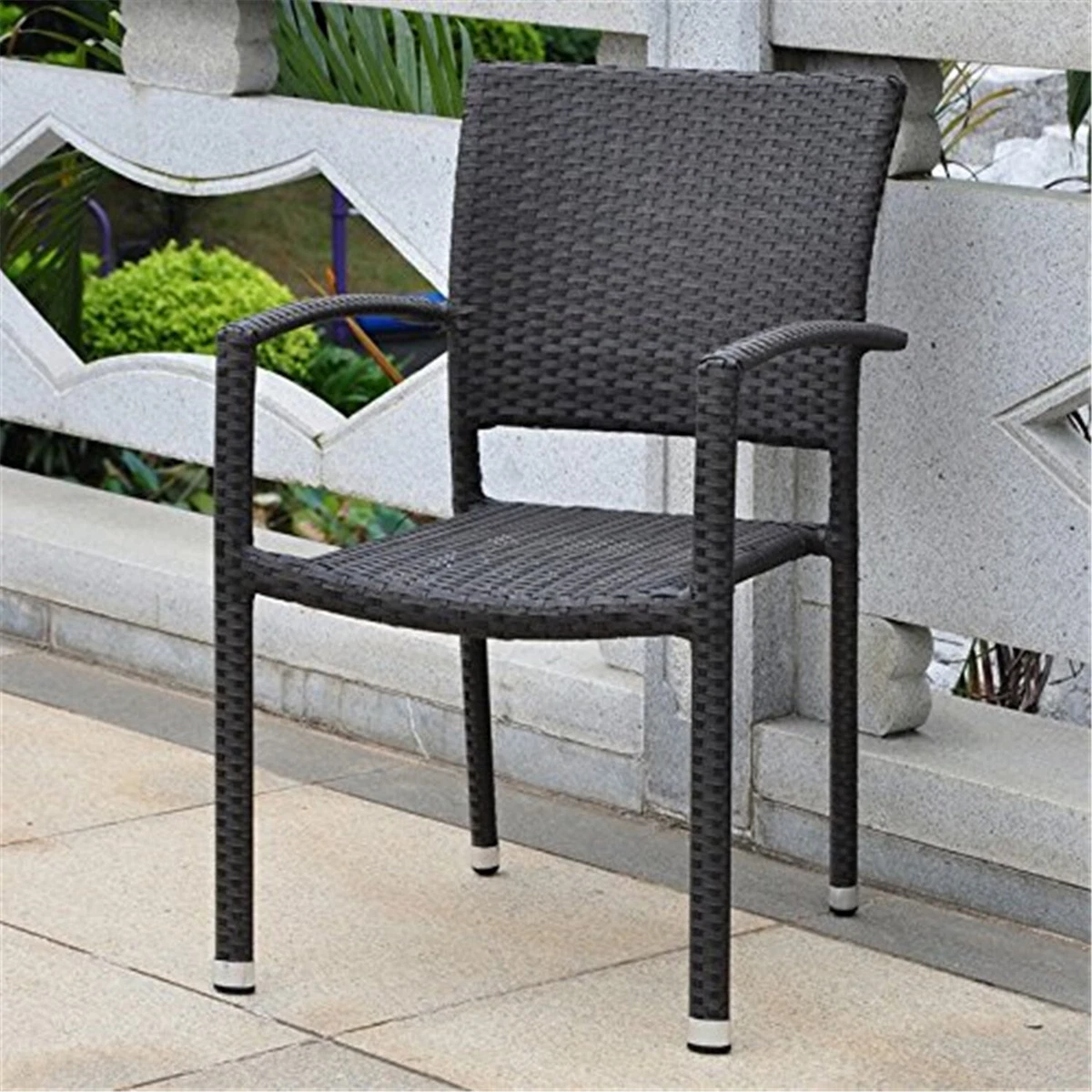 International Caravan Barcelona Resin Wicker Square Back Dining