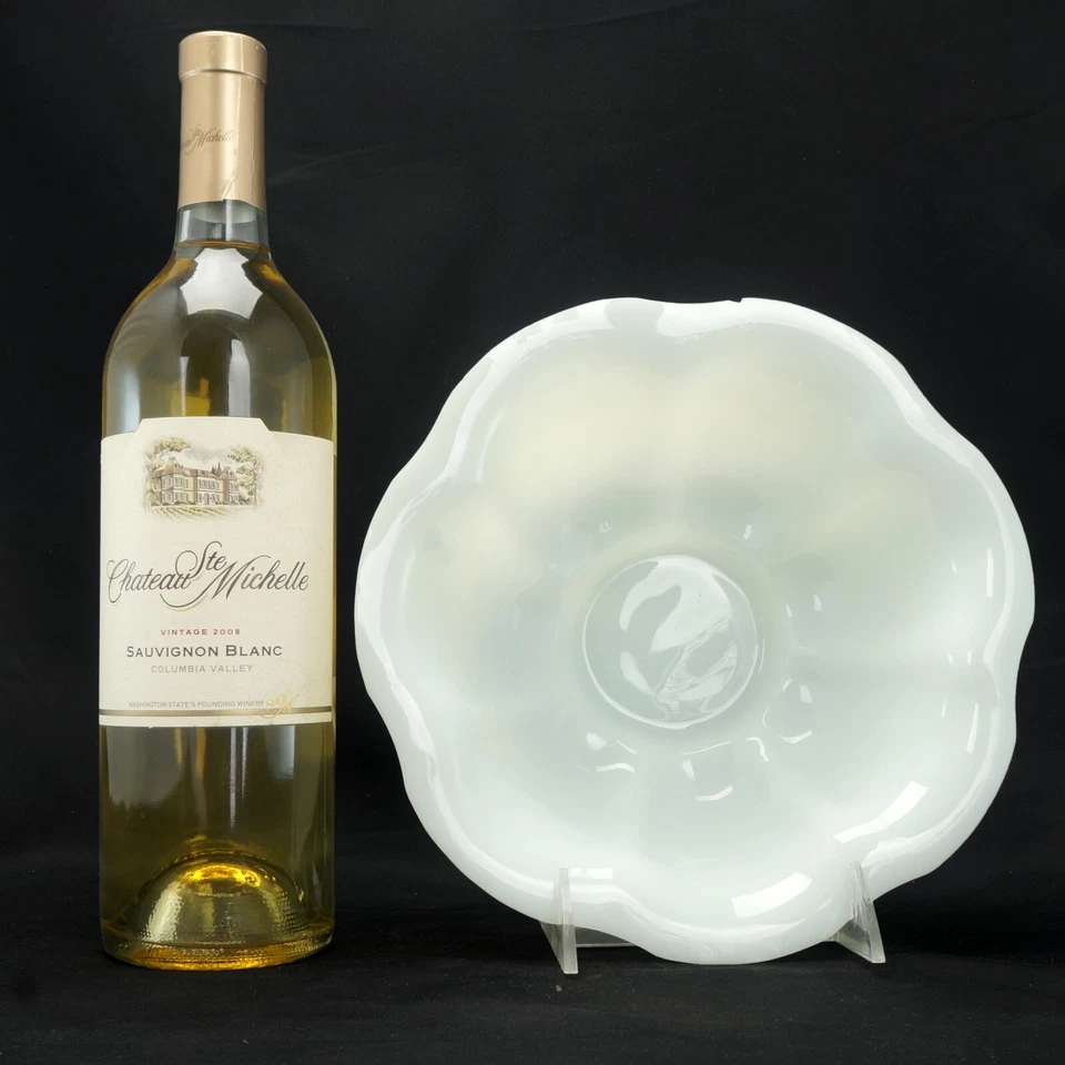 Cuenco estriado de vidrio chino de Pekín período República Foto 2 de 4