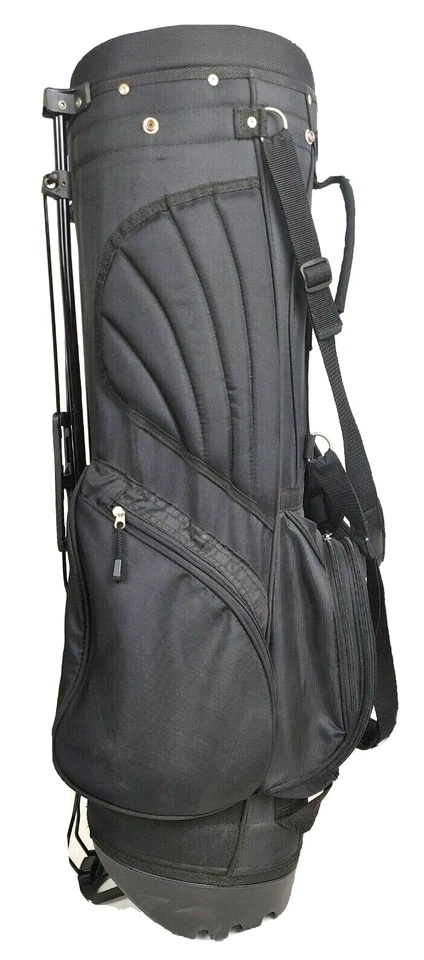 Bennington Cart Golf Bag 4-Way Divider With Rain Hood Cover Dual Strap Black - Image 3 of 4