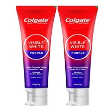 Colgate Visible White Purple Toothpaste for Teeth Whitening 240g 120g x 2