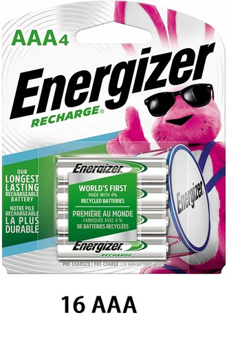 Energizer Rechargeable Batteries AA AAA C D / Fast Charger Ni-MH lot Toys Lights - Picture 7 of 19