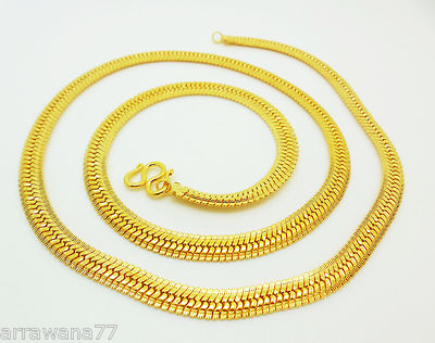 Collana Thailandese 20 Pollici – Oro Giallo 24k Placcato Su Ottone – Gioiello Uomo/Donna