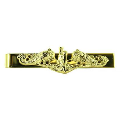 Navy Tie Clasp Tie Bar Officer with Submarine Dolphin Insignia