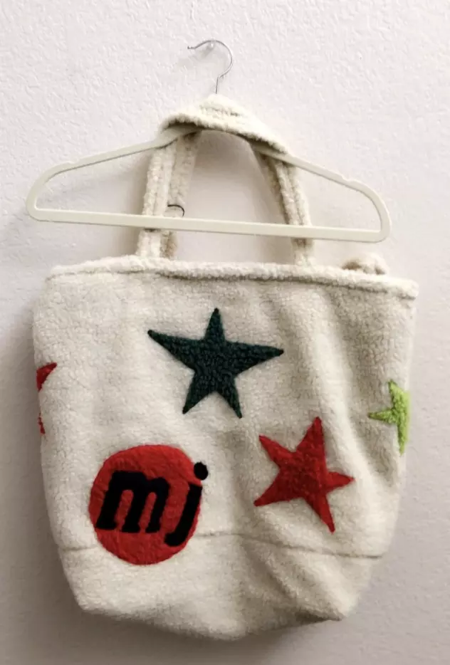 Marc Jacob × Cactus Plant Flea Market CPFM Tattoo Tote Bag Fleece Cream Star
