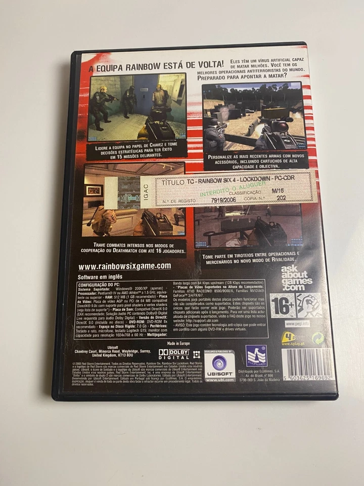 Tom Clancy's Rainbow Six: Lockdown PC DVD-ROM Complete in Box - Tested - Image 4 of 4