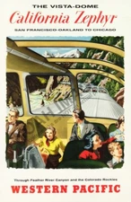 California Zephy vintage railway travel promotion poster 16x24