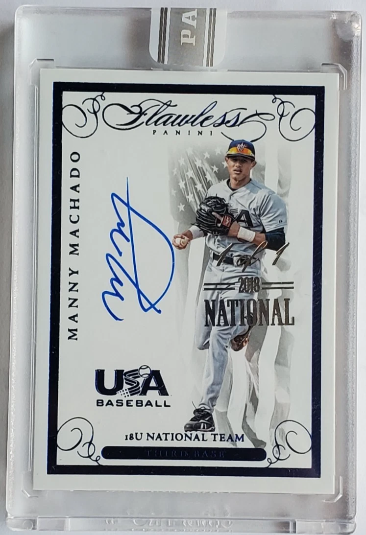 Manny Machado Baseball Serial Numbered Sports Trading Cards