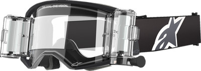 ALPINESTARS GOGGLES Supertech Roll-Off Goggle - Corp - Black/Gray - Clear Lens