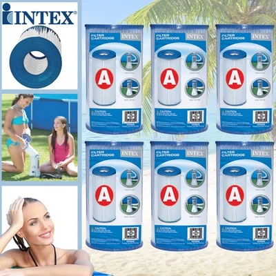 Intex 12x Filterkartusche Typ A Kartuschen Ersatzfilter für Pool Pumpe Filter - Bild 1 von 4
