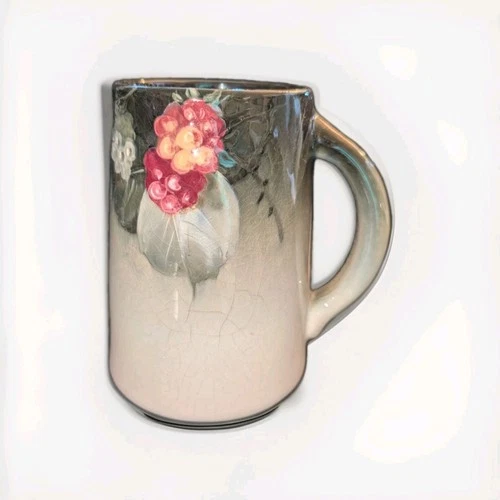 Weller Eocean Mug Raspberries Leaves In Charcoal around 1898-1918