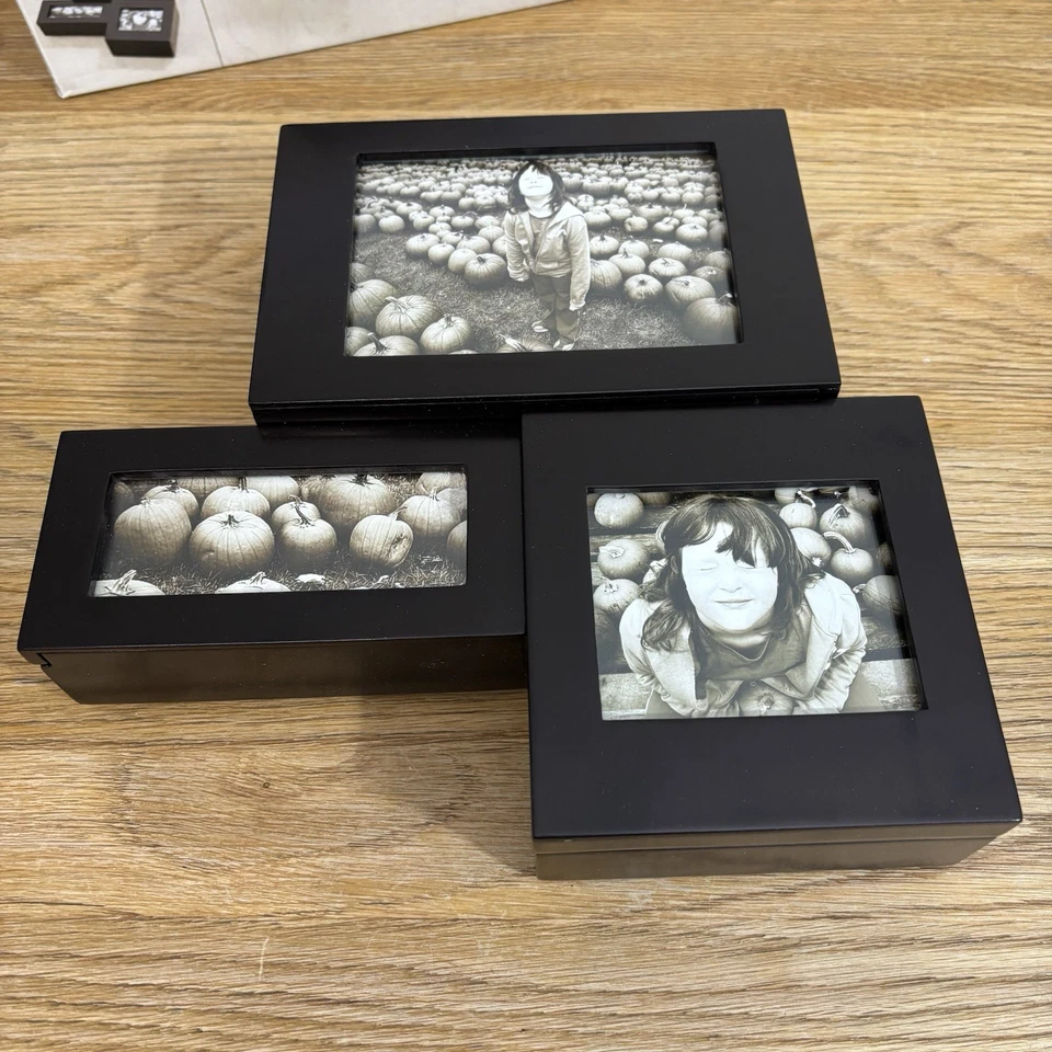 Umbra Stowaway Storage Box Photo Display Espresso Jewellery Trinkets - Image 2 of 4