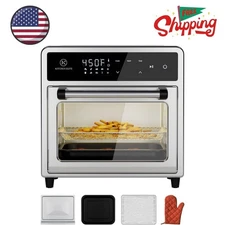 10-in-1 12.6qt Compact Microwave Countertop Oven Air Fryer Toaster Oven Combo