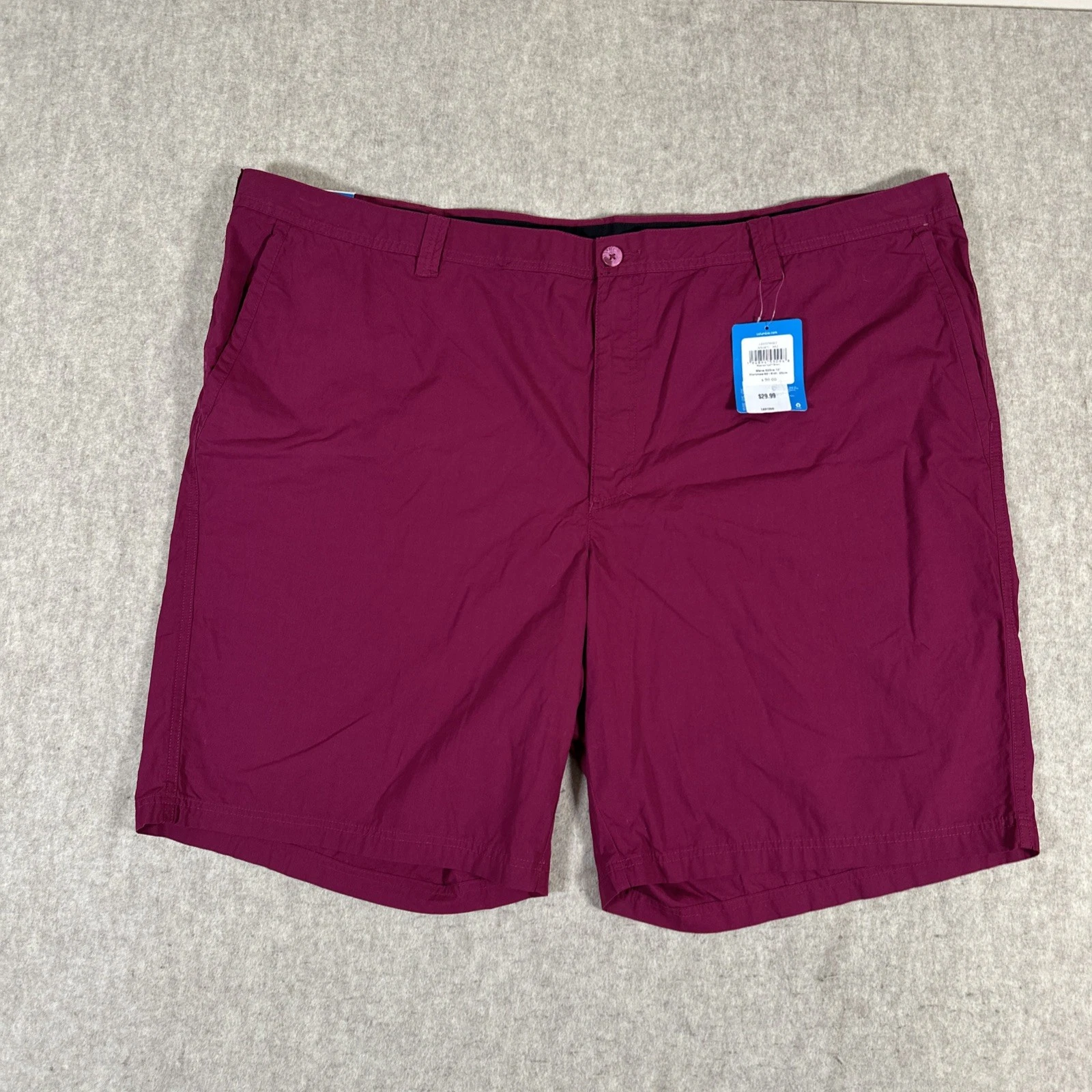 NEW Columbia Washed Out Shorts Mens Size 52 Waist Fishing 10L Pink Magenta