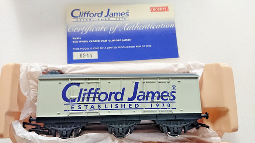 Hornby R6291 Sechsrad geschlossener Van "Clifford James" limitierte Auflage 0944 von 1000 NEU | Zustand: New
