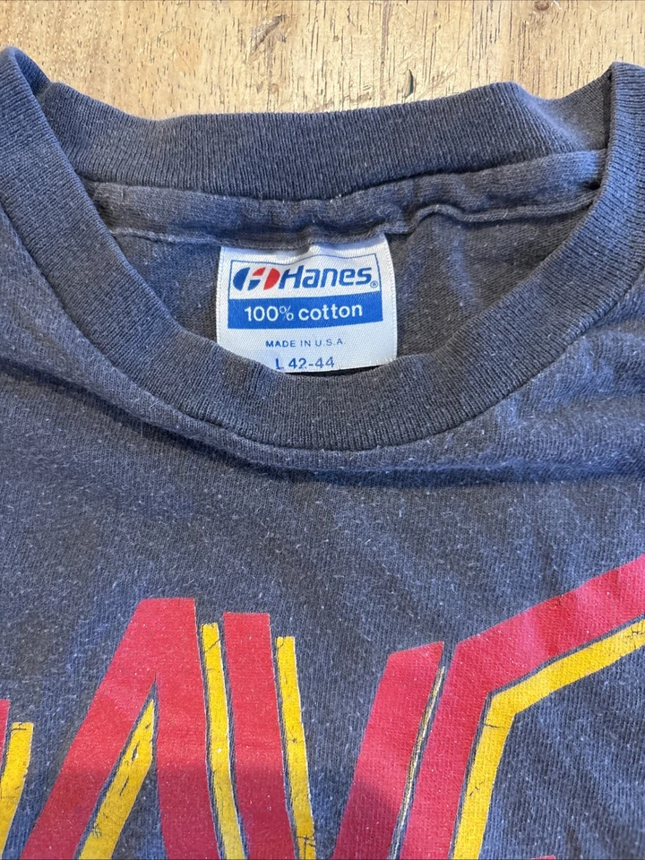 Vintage 1980’s Slayer World Sacrifice Tour 1988 Hanes Made In USA 100% Cotton - Image 3 of 4