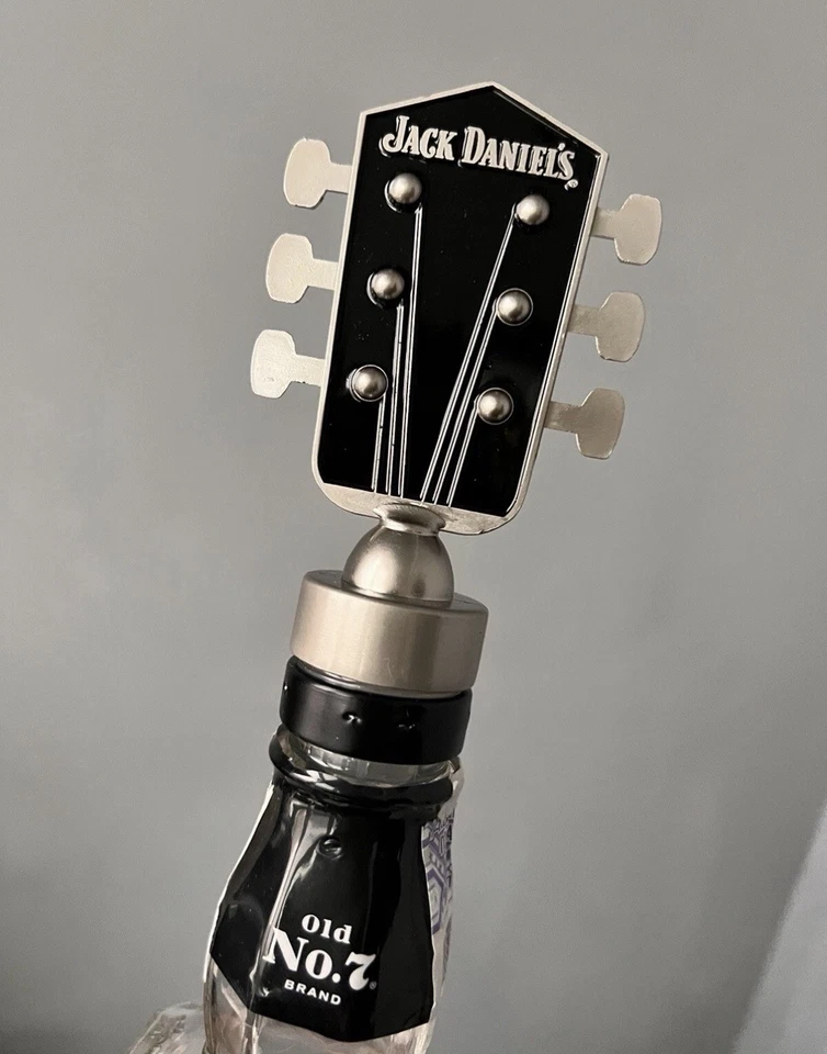Jack Daniel's Whiskey Limited Edition Guitar Case W/EMPTY Bottle & Stopper - Image 4 of 4