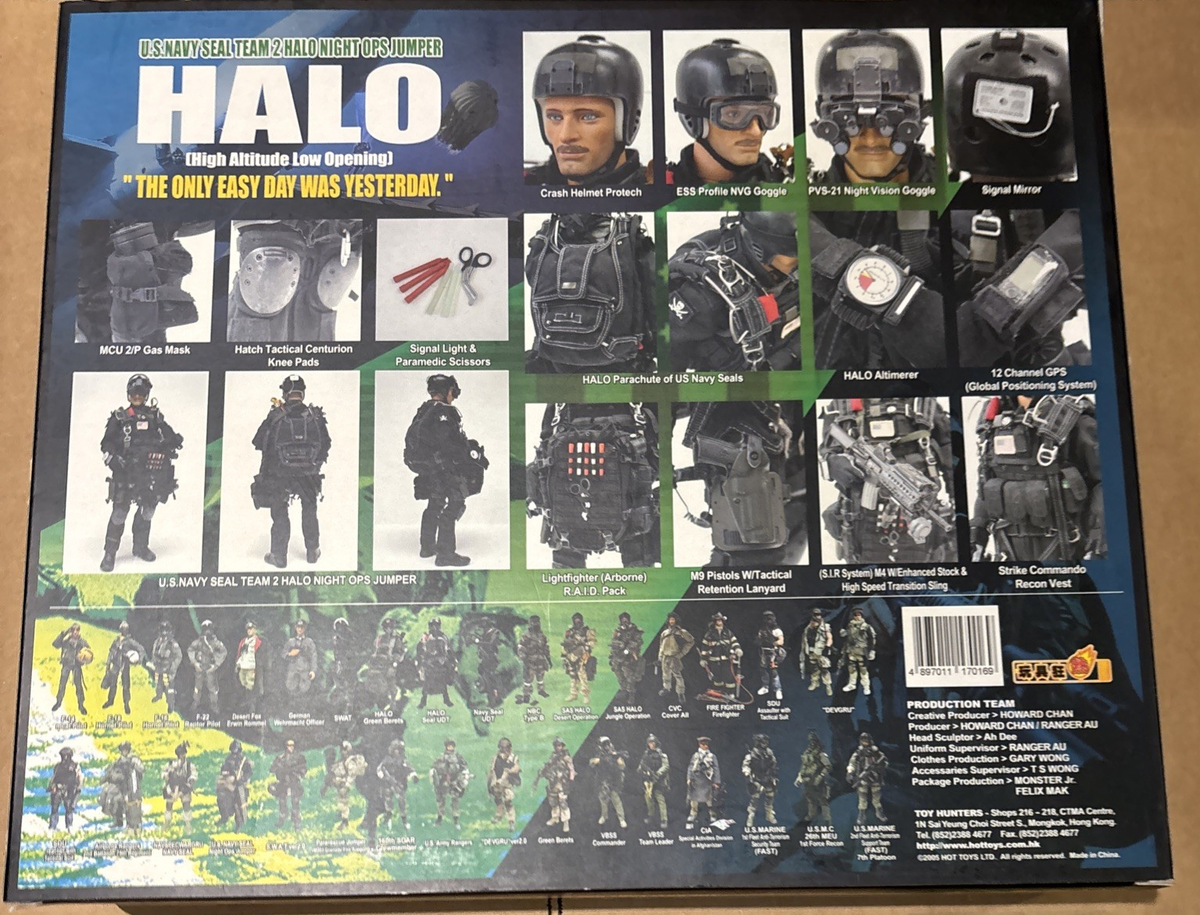 Hot Toys U.S. Navy SEAL Team 2 HALO Ops Night Jumper 1:6 scale