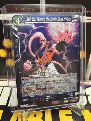 Majin Buu, Releasing the Utinate Source of Power B25-063R PreRelease Stamp Mint