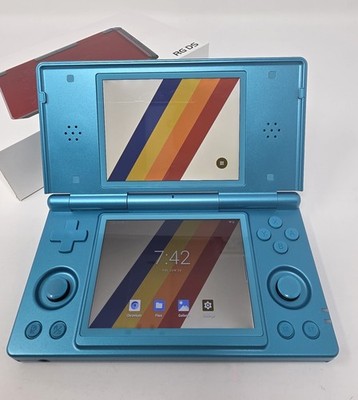 Anbernic RG DS - Turqouise Blue Teal Dual Screen Android Handheld Gaming Console
