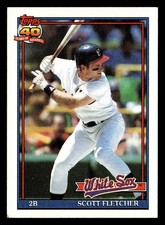 Scott Fletcher 1991 Topps #785 Chicago White Sox Baseball *226