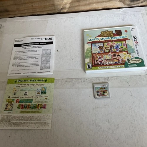 Nintendo Animal Crossing Happy Home Designer (Nintendo 3DS, 2015) w/Case