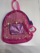 build a bear Accessory Back Pack Pink Sequined
