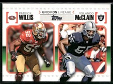 2010 Topps #GL-WM Patrick Willis / Rolando McClain Gridiron Lineage