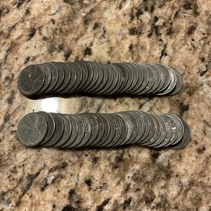 1943 Steel wheat penny Roll - Vintage Forth Worth National Bank