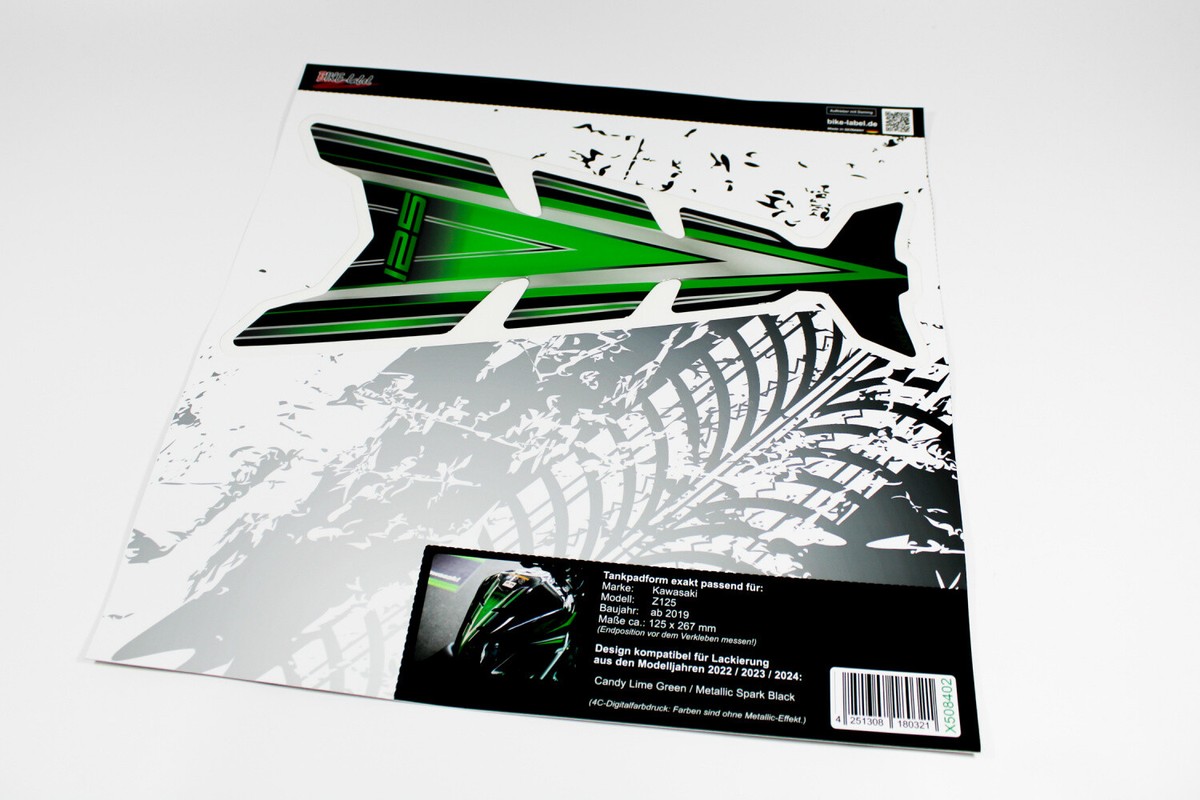 Tank Pad Motorcycle Sticker Gel Compatible for Kawasaki Z125