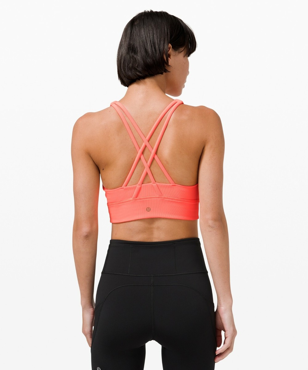 ルルレモン新品タグ付　Energy Bra Long Line ライトブルー Lululemon Energy Bra *Long Line - Blue Glow - lulu fanatics
