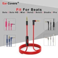 Replacement Cables For Beats Solo/HD/Mixr/2/3/ Studio/Pro Headphone Heasets New