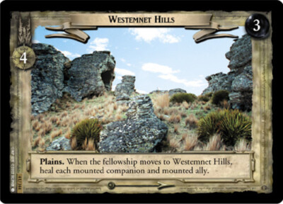 1x  Westemnet Hills - 4U344 - Foil Near Mint The Two Towers